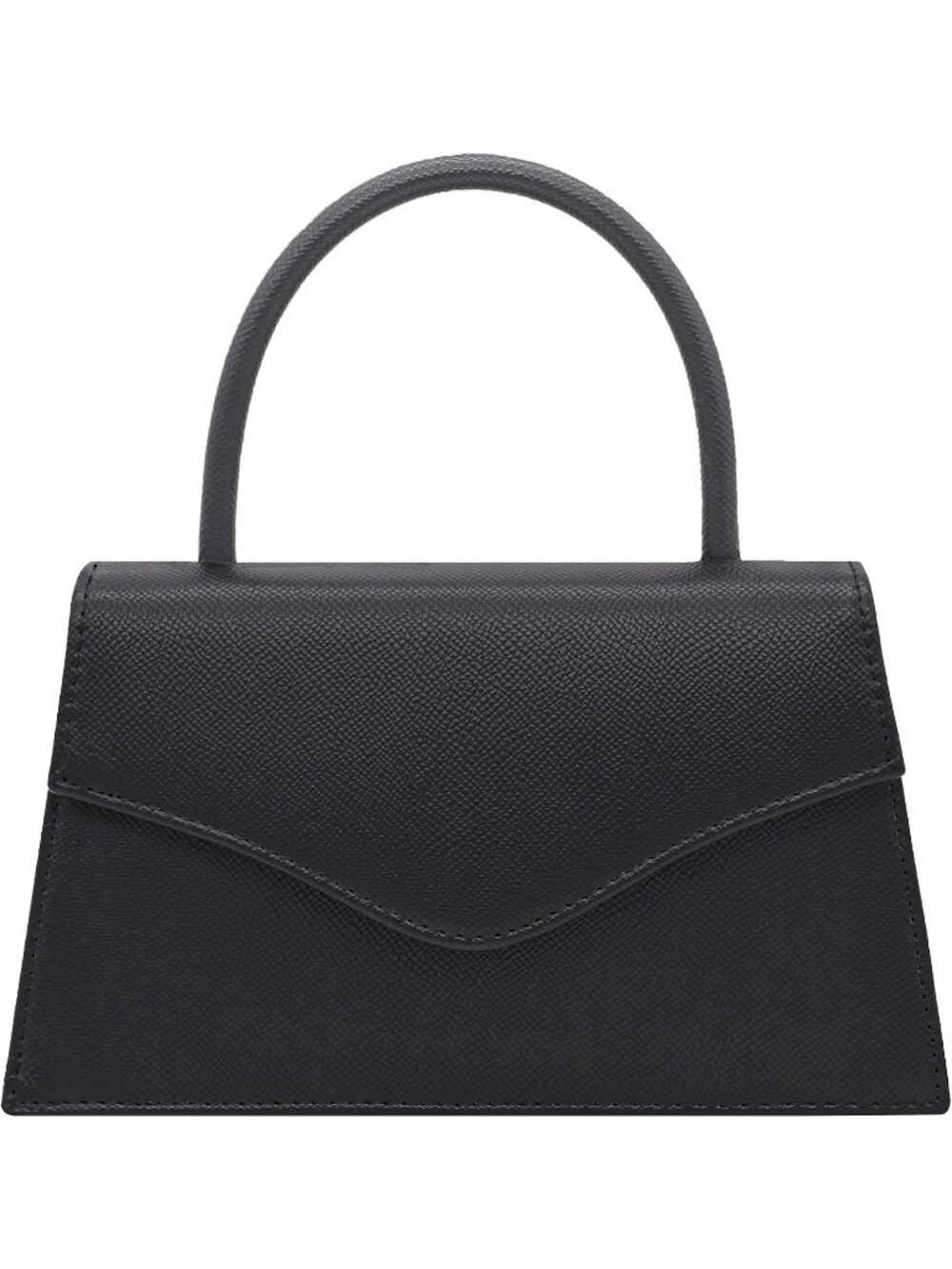 Women's Vintage Embossed Black Top Handle Clutch Formal Wedding Evening Bag
